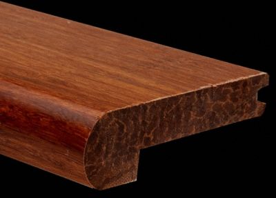 Prefinished Strand Carbonized Bamboo Stair Nose Lumber Liquidators