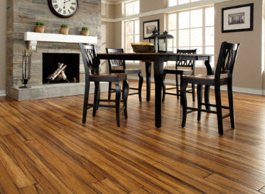 Bamboo Flooring Antique Strand Smooth Wide Plank Click Engineered