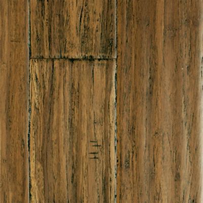 Bamboo Flooring Honey Strand Distressed Wide Plank Click Solid