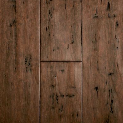 Bamboo Flooring Rustic Clove Strand Distressed Wide Plank Solid