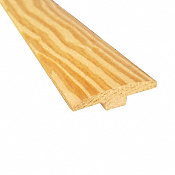 Unfinished Southern Yellow Pine Hardwood 1/4 in thick x 2 in wide x 78 in Length T-Molding