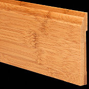 1/2" x 3-1/4" 6LFT Carbonized Bamboo Baseboard