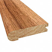 Prefinished Walnut Hickory Hardwood 3/4 in thick x 2.75 in wide x 6.5 ft Length Stair Nose