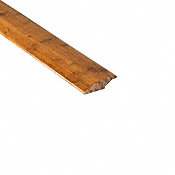 Prefinished Carbonized Strand Bamboo 0.375 in thick x 1.875 in wide x 6 ft Length Reducer