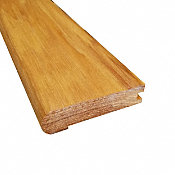 Prefinished Natural Hickory Hardwood 3/4 in thick x 3.125 in wide x 78 in Length Stair Nose