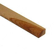 Prefinished Natural Hickory Hardwood 1/2 in thick x .75 in wide x 78 in Length Shoe Molding