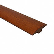 Prefinished Brazilian Cherry Hardwood 1/4 in thick x 2 in wide x 78 in Length T-molding
