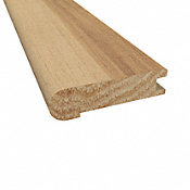 Prefinished Matte Hickory Hardwood 3/4 in thick x 3.125 in wide x 78 in Length Stair Nose