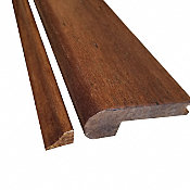 Prefinished Antique Hazel Bamboo 1/2 in thick x 3.25 in wide x 72 in Length Flush Stair Nose
