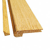Prefinished Natural Strand Bamboo 1/2 in thick x 3.25 in wide x 72 in Length Flush Stair Nose