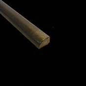 1/2" x 3/4" x 78" Graphite Maple Shoe Molding