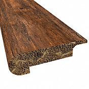 Prefinished Roasted Almond Distressed Bamboo 3/8 in thick x 3.25 in wide x 72 in Length Stair Nose