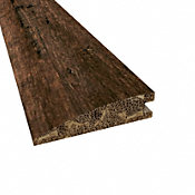 Prefinished Rustic Clove Distressed Bamboo 9/16 in thick x 2.25 in wide x 72 in Length Reducer