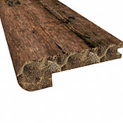 Prefinished Rustic Clove Distressed Bamboo 9/16 in thick x 3.25 in wide x 72 in Length Stair Nose