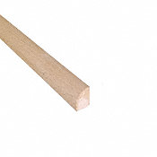 Prefinished Natural Beech Hardwood 1/2 in thick x .75 in wide x 78 in Length Shoe Molding
