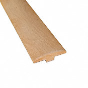 Prefinished Natural Beech Hardwood 1/4 in thick x 2 in wide x 78 in Length T-Molding