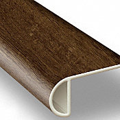 Clear Lake Chestnut Vinyl Waterproof 2.25 in wide x 7.5 ft Length Low Profile Stair Nose