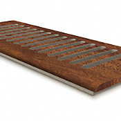4 x 12 Bronzed Brazilian Acacia Drop In Grill