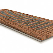 4 x 12 Cinnabar Oak Drop In Grill
