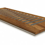 4 x 10 Golden Teak Drop In Grill