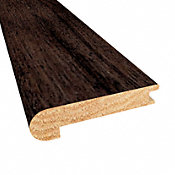 Prefinished Distressed Belmont Hickory Hardwood 1/2 in thick x 2.75 in wide x 78 in Length Stair Nose