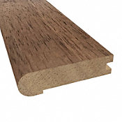 Prefinished Chestnut Hevea Hardwood 3/4 in thick x 3.125 in wide x 78 in Length Stair Nose