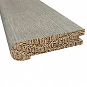 Prefinished Distressed Cashmere Hardwood Gray Oak 3/4 in thick x 3-18 in wide x 78 in Length Stair Nose