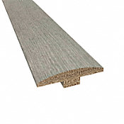 Prefinished Distressed Cashmere Hardwood Gray Oak 1/4 in thick x 2 in wide x 78 in Length T-Molding