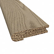 Prefinished Vienna White Oak Hardwood 5/8 in thick x 2.75 I wide x 78 in Length Stair Nose