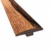 Prefinished Truffle Brazilian Pecan Hardwood 1/4 in thick x 2 in wide x 78 in Length T-Molding