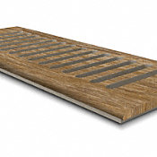 CLX Hay Bale Oak 4x10" DI Grill
