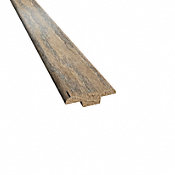 Prefinished Bistro Barn Oak Hardwood 3/16 in thick x 1.25 in wide x 78 in Length T-Molding