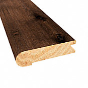 Prefinished Distressed Hunters Creek Hickory Hardwood 3/4 in thick x 3.125 in wide x 78 in Length Stair Nose