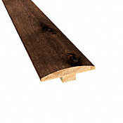 Prefinished Distressed Hunters Creek Hickory Hardwood 1/4 in thick x 2 in wide x 78 in Length T-Molding