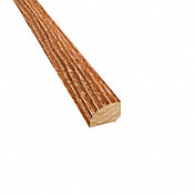 Prefinished Distressed North Hampton Hickory Hardwood 1/2 in thick x .75 in wide x 78 in Length Shoe Molding