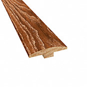 Prefinished Distressed North Hampton Hickory Hardwood 1/4 in thick x 2 in wide x 78 in Length T-Molding