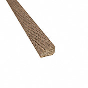 Prefinished Distressed Weatherly Oak Hardwood 1/2 in thick x .75 in wide x 78 in Length Shoe Molding
