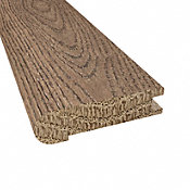 Prefinished Distressed Weatherly Oak Hardwood 3/4 in thick x 3.125 in wide x 78 in Length Stair Nose