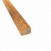 Prefinished Distressed Amherst Oak Hardwood 1/2 in thick x .75 in wide x 78 in Length Shoe Molding