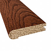 Prefinished Saddle Oak Hardwood 3/4 in thick x 3.125 in wide x 78 in Length Stair Nose