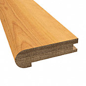 Prefinished Distressed Bellingham Hardwood 3/4 in thick x 3.125 in wide x 78 in Length Stair Nose