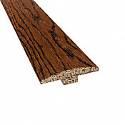 Prefinished Distressed Kensington Oak Hardwood 1/4 in thick x 2 in wide x 78 in Length T-Molding