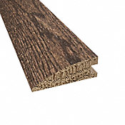 Prefinished Distressed Coggeshall Oak Hardwood 3/4 in thick x 2.25 in wide x 78 in Length Reducer