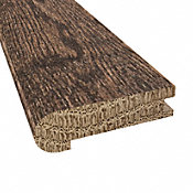 Prefinished Distressed Coggeshall Oak Hardwood 3/4 in thick x 3.125 in wide x 78 in Length Stair Nose