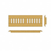 2" x 12" Bellawood Brazilian Cherry Drop In Grill
