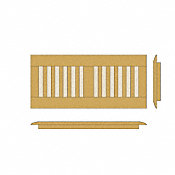 4" x 12" Antique Hazel Drop In Grill