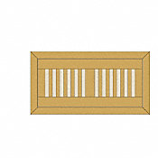 4" x 12" x 1/2" Honey Strand Bamboo Flush Grill