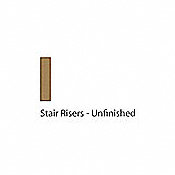 3/4" x 7-1/2" x 48" Hickory Riser