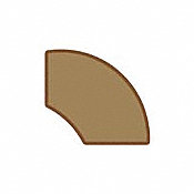 3/4" x 3/4" x 72" Rustic Clove Quarter Round