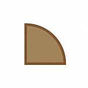 1/2" x 3/4" x 78" Maple Shoe Molding